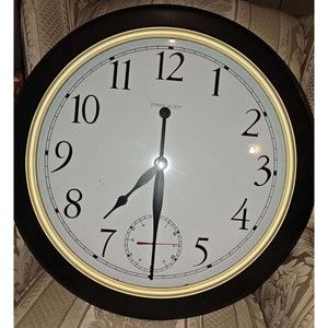 Vintage Ethan Allen 25” Large Wall Clock Quartz Mvmt